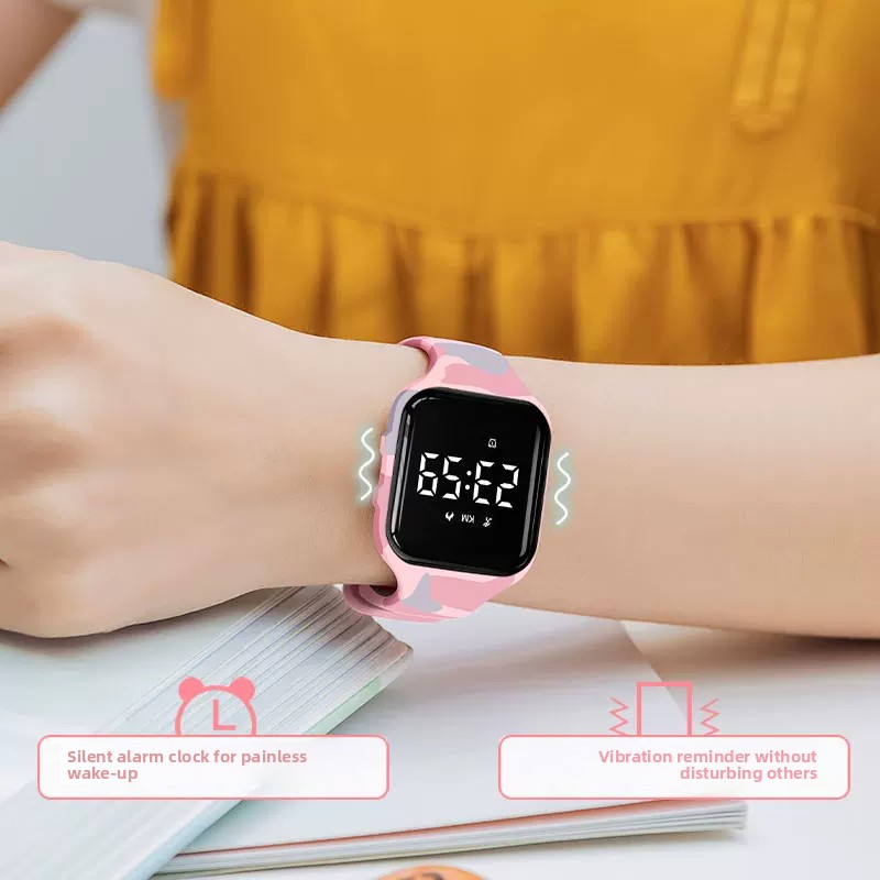 Kids LED Digital Silent Vibrat - đánh giá và giá Smartwatch Watches For Kids